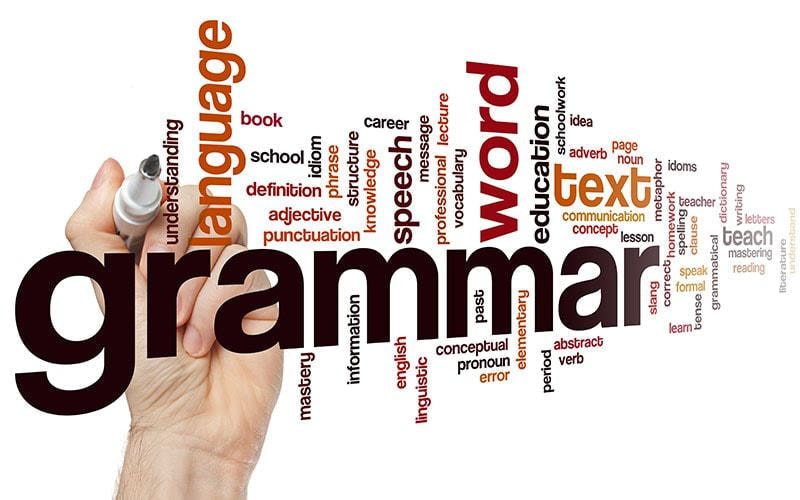 grammarの文字ポスター